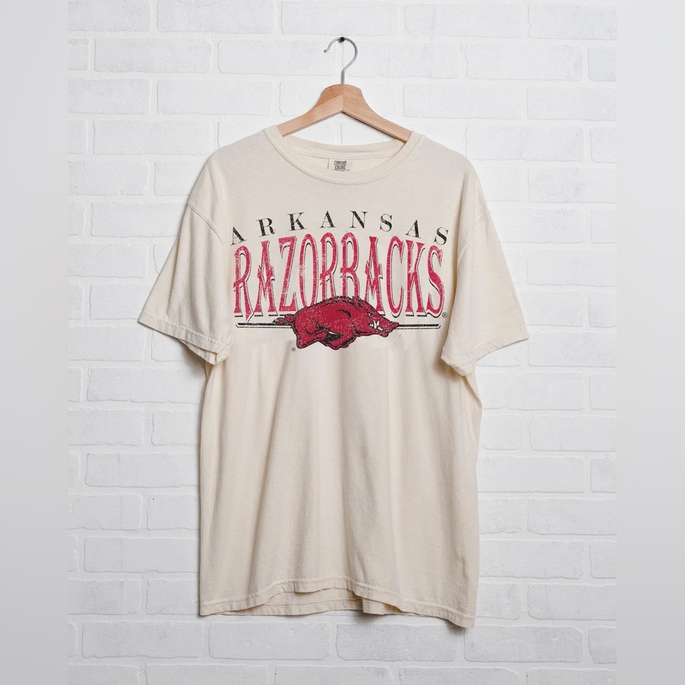 Unisex Arkansas Razorbacks 80s Logo T Shirt